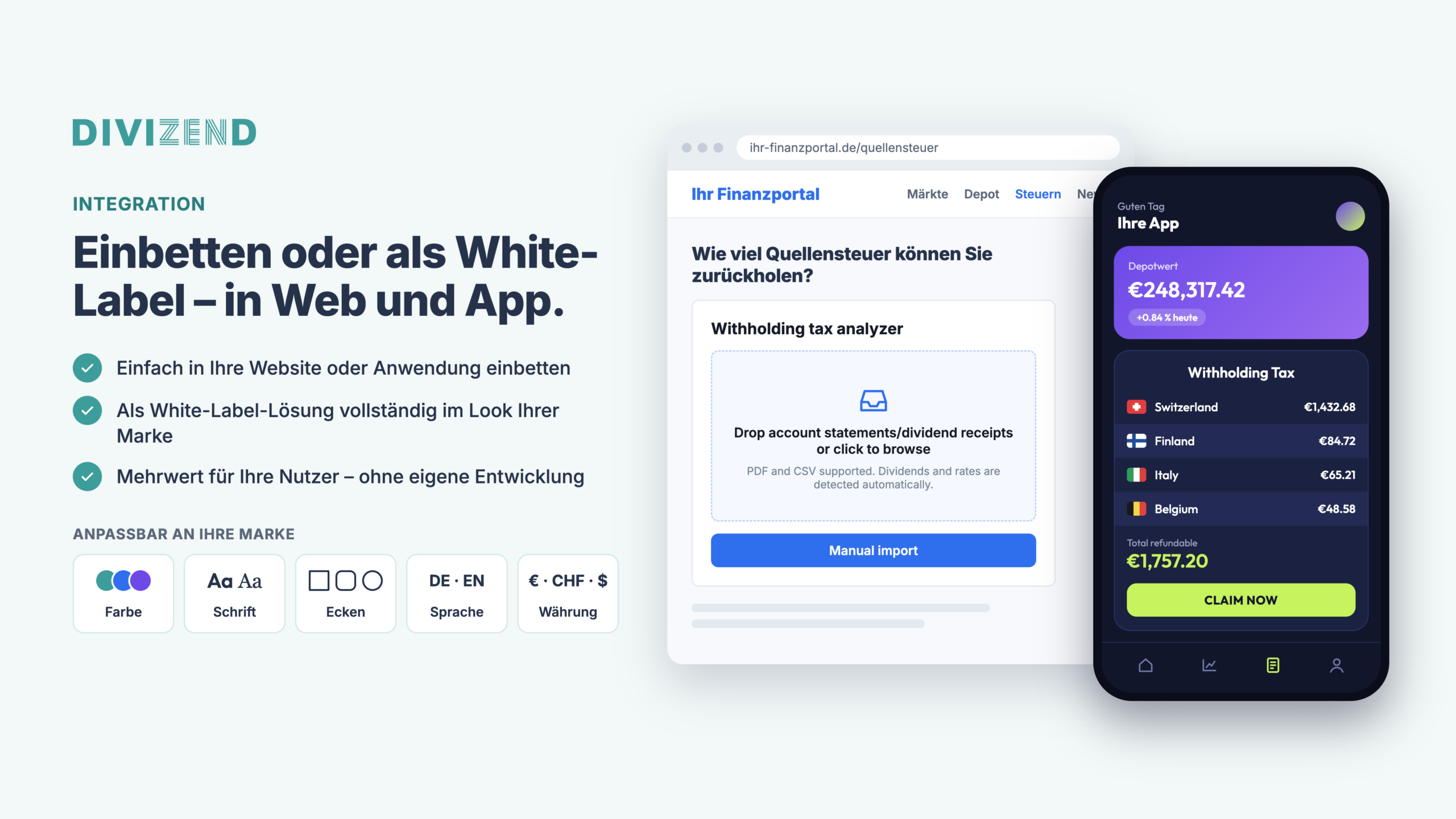 Finanz-Widgets (Divizend)